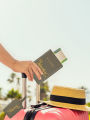 2pcs/Set Adventure Passport Cover Case and Luggage Tag Set, Travel Passport Holder Wallet. 
