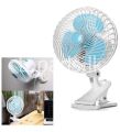 Electric Mini Portable Clip Fan 3 Blades And 2 Speed 180mm. 