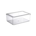New Refrigerator Organizer Bin Stackable Fridge Food Storage Box With Handle Clear Plastic Pantry Food Freezer Organizer Tool.