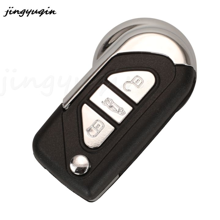 Jingyuqin%202/3%20Buttons%20Flip%20Folding%20Remote%20Car%20Key%20Shell%20Case%20Fob%20For%20Citroen%20DS3%20With%20Uncut%20VA2%20Blade%20Housing%20Cover%20-%20Image%203
