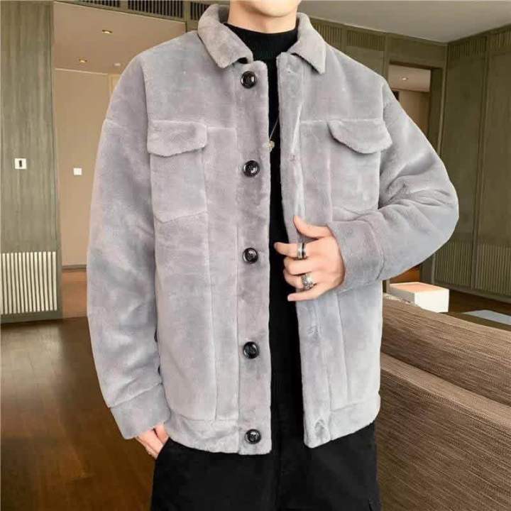 Double-Layered Heavy Outside Fur Winter Jacket For Men - Multicolor | Fashion | Winter Jacket For Men