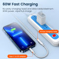 Type C To ios Adapter ios Male To Type C Female Fast Charging Data Cable for iPhone 15 iPad Macbook. 