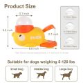 2-in-1 Interactive Dog Toy Pet Automatic Food Treat Dispenser Cartoon Duck Design Slow Food Pet Snack Feeder for Dog Training. 