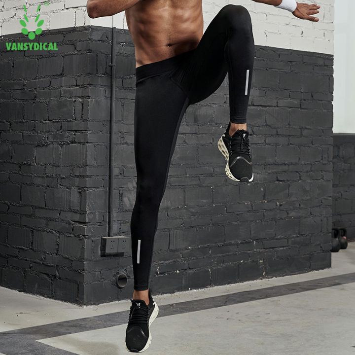 VANSYDICAL%20Compression%20Pants%20Men%20Running%20Tights%20with%20Reflective%20Striped%20Basketball%20Legging%20Workout%20Elastic%20Waist%20Trousers%20Men%20-%20Image%203