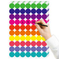 350-700pcs 10 Colors Colorful Dot Glue Stickers, Round Label Paper Round White Circle Round Code Sticker Self-adhesive Label.