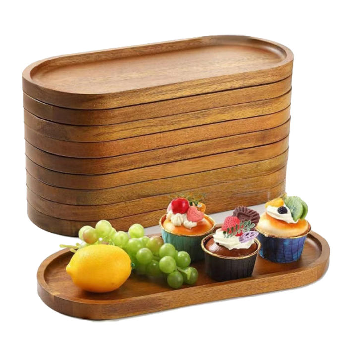Tableware%20Solid%20Wood%20Food%20Tray%20Round%20Rectangle%20Dessert%20Plate%20Japanese-style%20Wooden%20Snack%20Fruit%20Tea%20Saucer%20Pallet%20Bread%20Board%20-%20Image%203