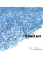 Blue Glass Gravel 3 4mm Aquarium Decor Stones Fire Pit Glass Vase Filler Craft Decoration Pebbles for Fish Tank Home Garden DIY.