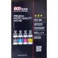 ECO TONE COLOR BOTTLE PACK, PREMIUM PHOTO QUALITY DYE INK, Professional INK Quality. 