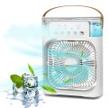 4-In-1 Multi-Functional Portable Air Humidifier Cooling USB Fan With 7-Color Night Light. 
