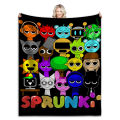 Sprunki Incredibox Game Soft Fuzzy Plush Throw Blanket for Couch Bed Multi-Sized Napping Bedspread All Seasons Comforter. 