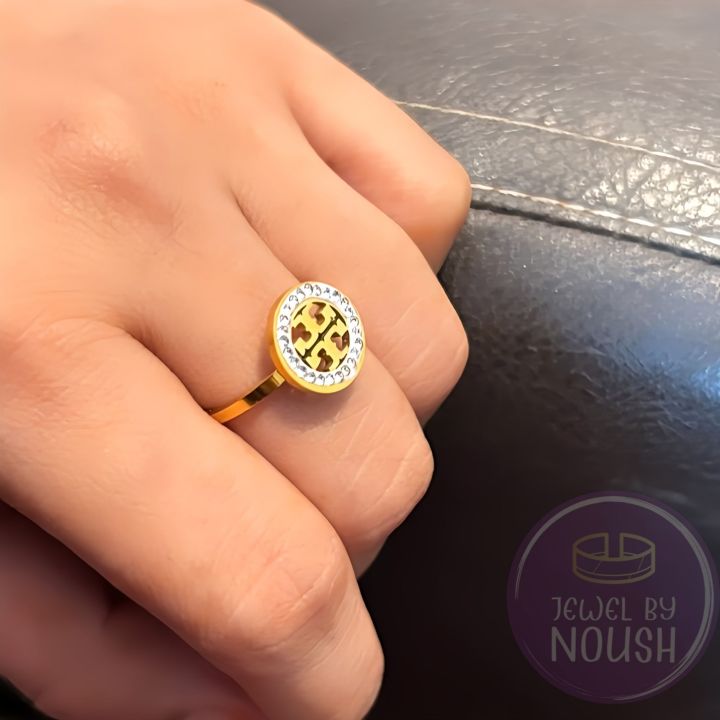 Gold Coin Style Rings For Girls