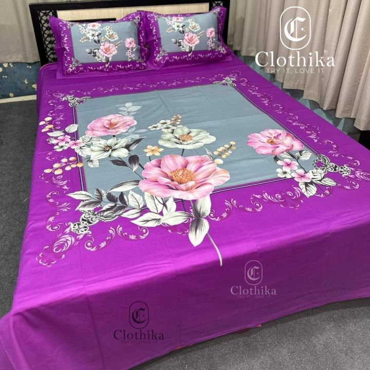 Digital%20Home%20Tex%20Luxury%20panel%20bedsheet%20king%20size%20(8feet/7.5feet)%20with%202%20pillows%20cover%20&%201side%20pillow%20cover%20-%20Image%202