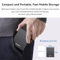 Portable SSD, 1TB External Solid State Drive, Speeds Up to 550MB/s, USB 3.2 Gen 2, Reliable Storage for Gaming, Students.