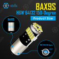 Stella 2pcs BA9S LED BAY9S BAX9S Bulb H6W T4W 15*4014SMD 6000K White Car Signal Light 12V Car Interior Dome lamp Reading Bulb. 