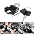 Universal Motorcycle Helmet Lock Bicycles Portable Security Anti-Theft Fixed Helmet Lock for 22-28mm Handlebar Moto Accessories. 