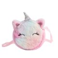 Kids Fashion Plush Shoulder Bag Cute Cartoon Unicorn Wallet Girls Handbag Baby Accessories. 