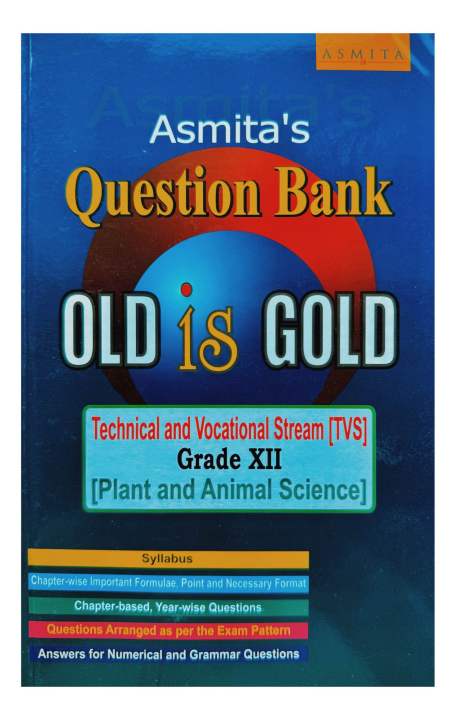 Amita’s Question Bank Old Is Gold For Grade-12 Technical & Vocational ...
