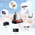 hdd Docking Station Tccmebius TCC S862 USB Docking Station USB 2.0 t SATS,IDE Dual hard drive Docking Station with all in one card reader red COLOR. 