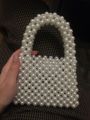 Handmade Luxury Pearl Beaded Clutch – Elegant Bag for Special Occasions. 