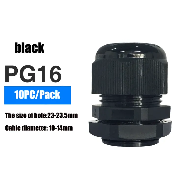 10Pcs%20Waterproof%20Cable%20Gland%20Cable%20Entry%20IP68%20PG7%20for%203-6.5mm%20PG9%20PG11%20PG13.5%20PG16%20PG19/21%20White%20Black%20Nylon%20Plastic%20Connector%20-%20Image%207