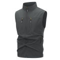 Men's Lightweight Softshell Vest with Zipper Pockets Windproof Sleeveless Jacket for Hiking Golf Outdoor Outwear Windbreaker. 