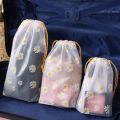 10Pcs Transparent Waterproof Travel Cosmetic Bag Towel Socks Plastic Drawstring Storage Bag Bathroom Transparent Beach Bag. 