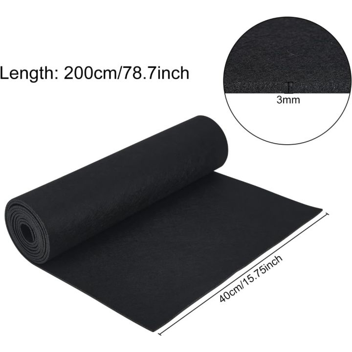 78.7x15.7inch%20Felt%20Fabric%20Roll%20Black%20Craft%20Felt%20Fabric%20Sheets%20Nonwoven%20Felt%20Roll%20for%20Sewing%20Crafting%20Deocoration(3mm%20Thick)%20-%20Image%202
