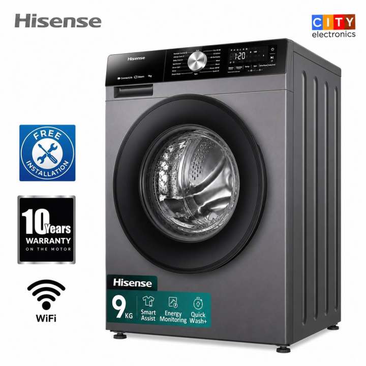 Hisens%209%20Kg%20Fully%20Automatic%20Front%20Loading%20Inverter%20WiFi%20Washing%20Machine%201400%20RPM%20WFQY9014EVJMS%20-%20Image%202