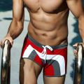 Hot sell Brand swimming Trunks Men's Boxers Beach shorts Hi-Q Swimwear with Pocket trunks  Sports suit Men Swimsuit. 