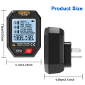HYTAIS Digital Socket Tester Battery Power Smart Detector Large Backlit EU US UK Plug Ground Live Zero Line Polarity Phase Check. 