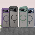 Phone Case For Google Pixel 9 10 Pro XL 9A Case Magnetic Charging Matte Clear Shockproof Cover Translucent Frosted.