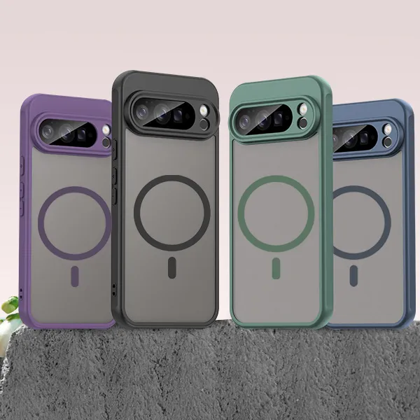 Phone%20Case%20For%20Google%20Pixel%209%2010%20Pro%20XL%209A%20Case%20Magnetic%20Charging%20Matte%20Clear%20Shockproof%20Cover%20Translucent%20Frosted%20-%20Image%206