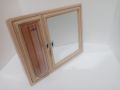 Style front storage box cabinet mirror double door for bathroom accessories cabinet. 