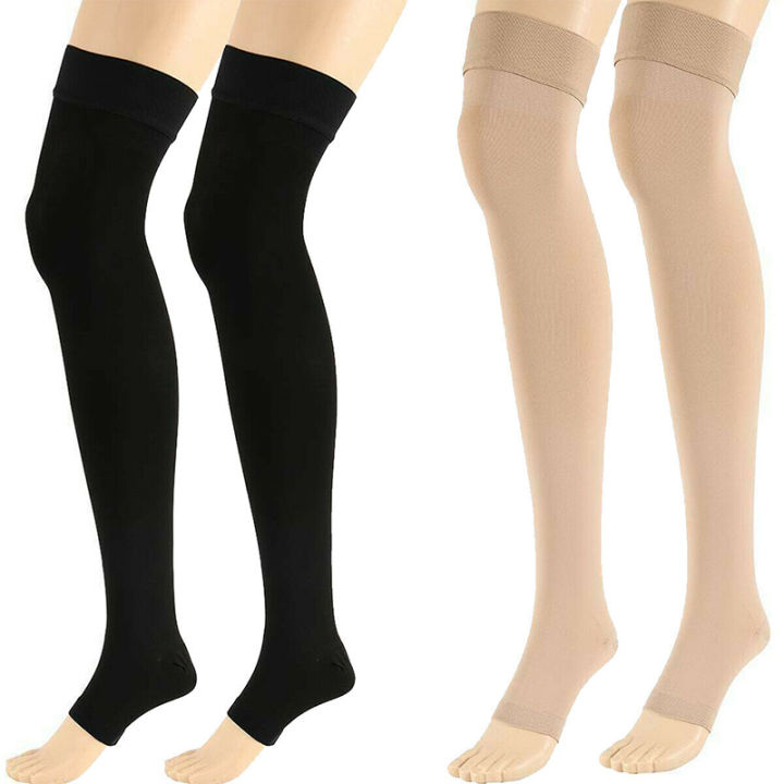 Open Toe KneeHigh Medical Compression Stockings Varicose Veins