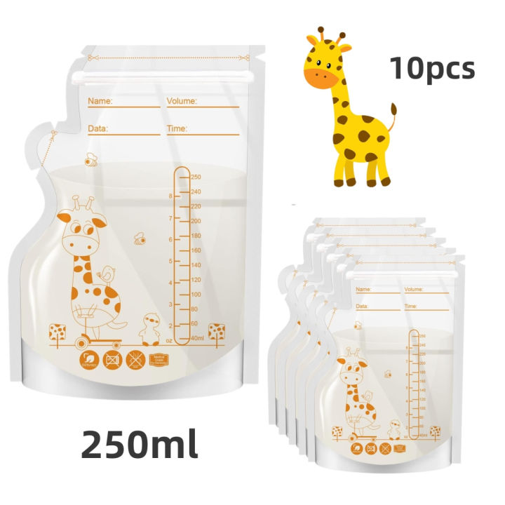 PE%20Giraffe%20Breast%20Milk%20Storage%20Bags,%20250ML%2030pcs/60%20pcs%20per%20Pack,%20Pre-Stick%20Labels,%20BPA%20Free,%20Leakproof,%20-%20Image%207