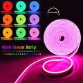DC5V USB Neon RGB Strip LED Light Tuya WiFi Smart Strip Light IP67 Waterproof RGB DIY Cut Flexible Tape Dream 16 Color For Alexa. 