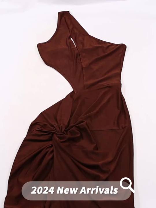 Weird Puss Irregular Knot Dress Women Summer Hollow Waistless Sleeveless High Waist Stretch Midnight Party Coquettish Vestidos