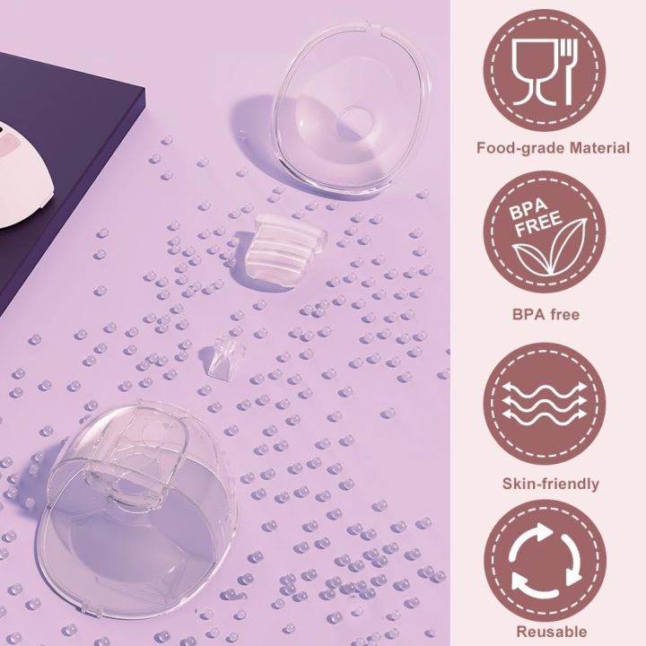 Two%20Full%20Sets%20Breast%20Pump%20Parts%20with%2024mm%20Flange%20Compatible%20with%20Lansinoh%20Discreet%20Duo/NCVI/Nuliie%20S32%20Breast%20Pump%20Replacement%20-%20Image%205