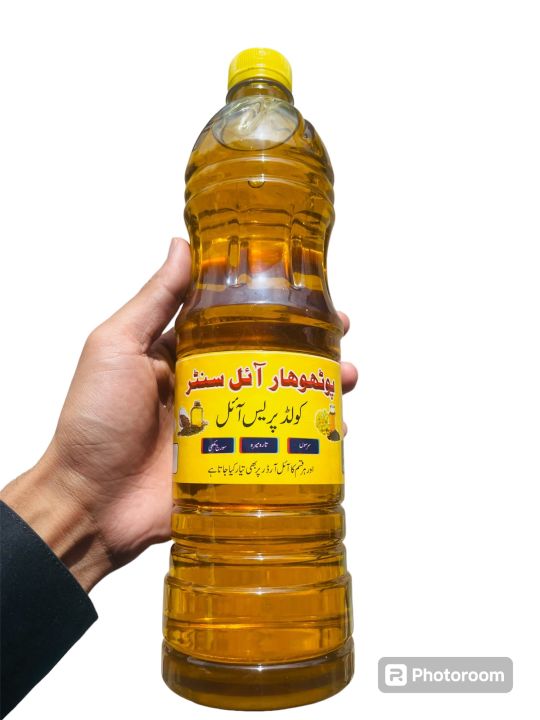Mustard ( Sarson ) Desi 100% Pure Cooking Oil Potohar Ata Chaki 1L