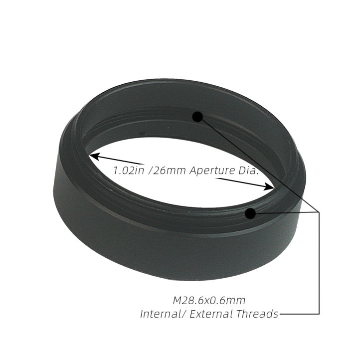 EYSDON%201.25"%20Filter%20Metal%20Outer%20Frame%20Kits%20(Outer%20Frame%20+%20Inner%20Ring)%20M28.6x0.6mm%20Threads%20-%20#90502%20-%20Image%202