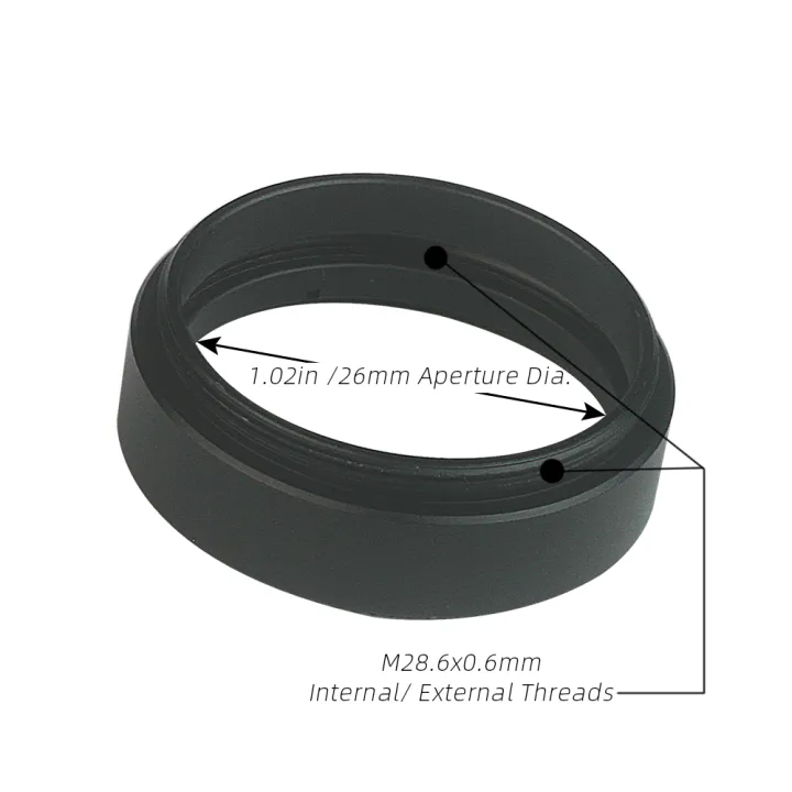 EYSDON%201.25"%20Filter%20Metal%20Outer%20Frame%20Kits%20(Outer%20Frame%20+%20Inner%20Ring)%20M28.6x0.6mm%20Threads%20-%20#90502%20-%20Image%202