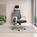 (FP-M-27-) Executive Office Chair White Body [V-MESH] with Headrest good quality. 