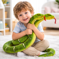 Two Headed Snake Plush Toy Realistic Stuffed Animal Soft Long Giant Plush Snake Double Head Cuddly Kids Toy Birthday  For Ki. 