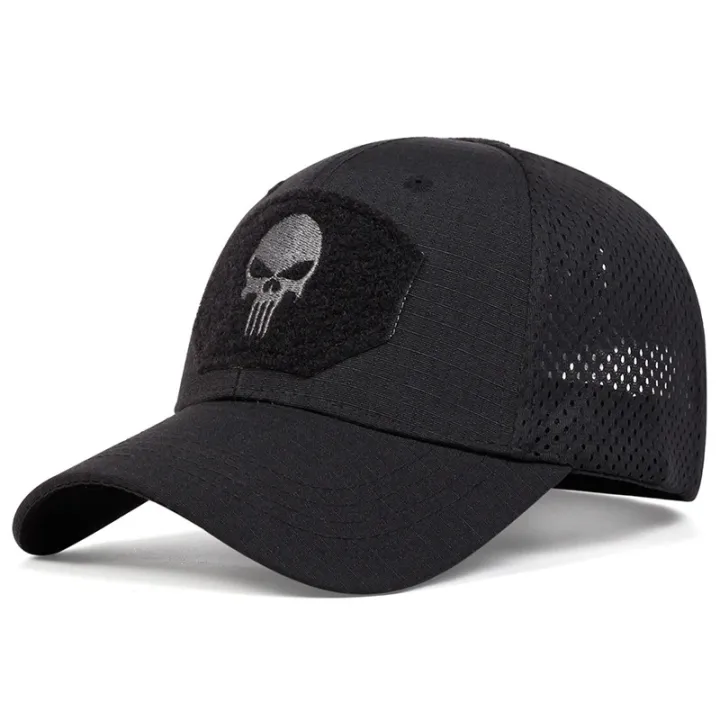 2025%20NEW%20Skull%20Embroidered%20Top%20with%20Patch%20Breathable%20Baseball%20Caps%20Spring%20and%20Autumn%20Outdoor%20Adjustable%20Casual%20Hat%20Sunscreen%20Hat%20-%20Image%204