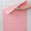 Extra Long Anti Slip Bath Tub Mat Bathroom Shower Mat Transparent Antibacterial Machine Washable for Bathroom Kid Toddler Senior.