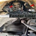 Front Fender Splash Guards Mud Flaps Leather Liners for Toyota Land Cruiser Prado 2003-2017 and 4 Runner 2003-2017.