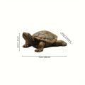 Charming Sea Turtle Resin Statue Mini Turtle Figurine Micro Landscape Ornaments Perfect For Aquariums Fairy Gardens Home Decor.