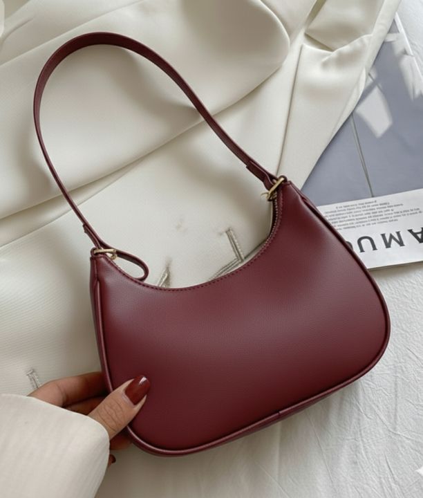 Korean%20Style%20Solid%20Color%20Shoulder%20Bag%20for%20Women%20%7C%20Elegant%20&%20Stylish%20Underarm%20Hobo%20Clutch%20%7C%20Casual%20Trendy%20Crescent%20Purse%20-%20Image%203