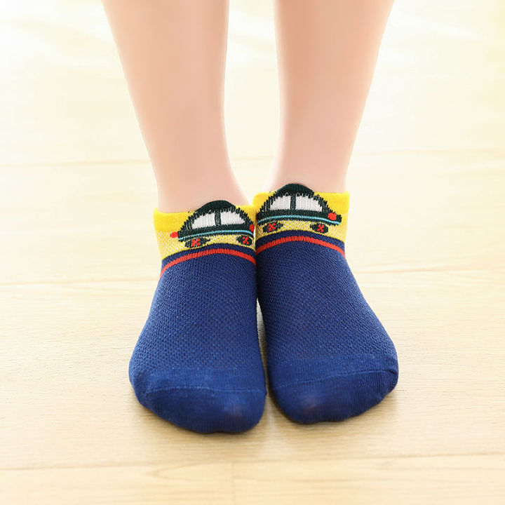 2024%20New%20Fashion%20Spring%20Summer%20Children%20Socks%20Mesh%20Cotton%20Cartoon%20car%20Boys%20Socks%20Girls%20Socks%202-15%20Year%20Kids%20Casual%20Boat%20Socks%20-%20Image%204