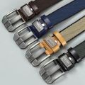New Fashion Men's Pin Buckle Youth Overalls Canvas Waistband Belt Casual Retro Decorative Belt Fashion High-Quality Webbing Belt.